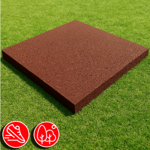 Резиновая плитка 100х100х1,5см коричневый 06550 IronBull