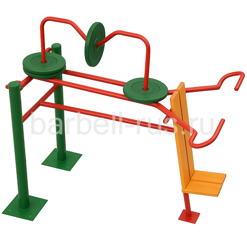 Уличный тренажер Жим вверх с изменяемой нагрузкой УТДИ-1152 Sportout