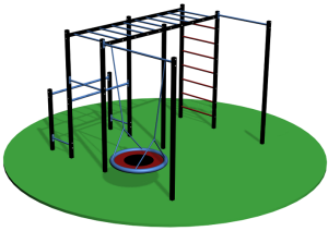 Уличный спортивный комплекс с качелей 13592 Sportout