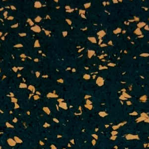 Резиновое покрытие 4мм цвет черно-оранж 30% EPDM 04663 IronBull