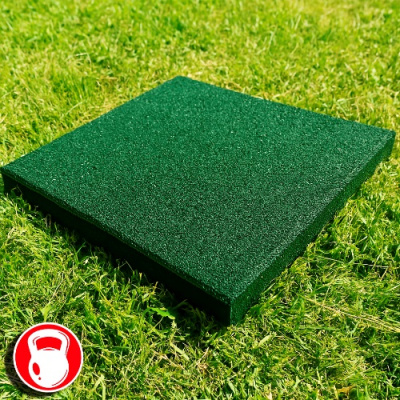 Резиновая плитка 100х100х3см ровное основание IronBull