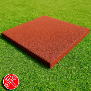 Резиновая плитка 100х100х1см терракотовый 14778 IronBull