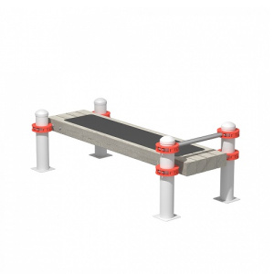 Скамья горизонтальная гимнастическая для фиксации ступней для норм ГТО S72 IronKing