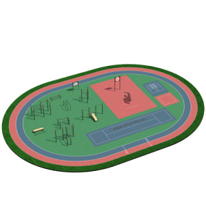 Площадка для нормативов ГТО 875 кв.м ВФСК-2 Sportout