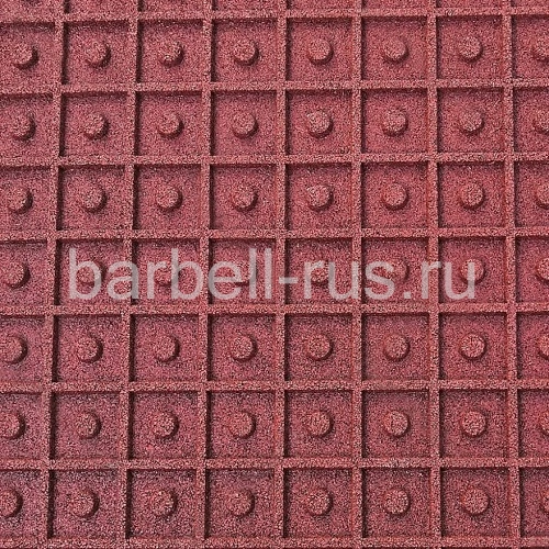 Резиновая плитка 100х100х3см скрытый замок ласточкин хвост IronBull