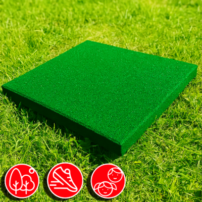 Резиновая плитка 50х50х4см рельефное основание IronBull