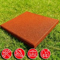 Резиновая плитка 50х50х4см ровное основание IronBull