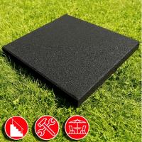 Резиновая плитка 50х50х1,6см черный 15678 IronBull