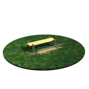 Горизонтальная скамья с фиксацией ступней для выполнения испытания Поднимание туловища УТДИ-162-М Sporttool