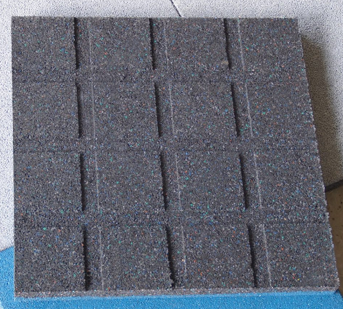 Резиновая плитка 100х100х1см желтый 14773 IronBull