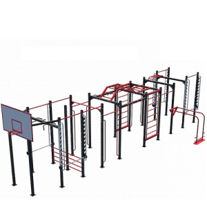 Уличный комплекс с баскетбольным кольцом для норм ГТО S6 IronKing