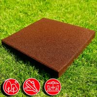 Резиновая плитка 50х50х2см ровное основание IronBull