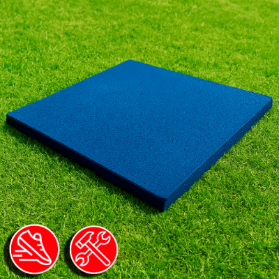 Резиновая плитка 100х100х2см ровное основание IronBull