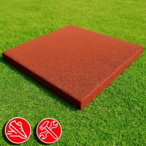 Резиновая плитка 100х100х1,5см терракотовый  13436 IronBull