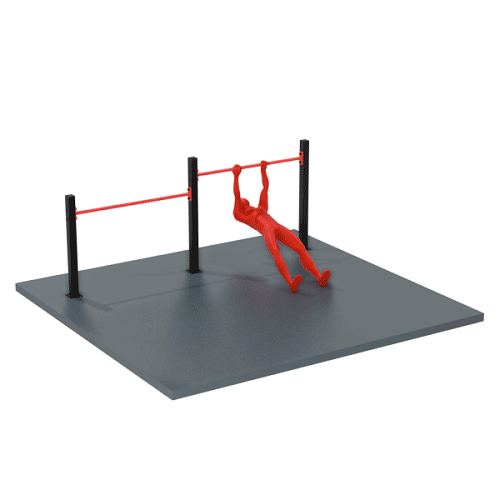 Перекладины стационарные разноуровневые для норм ГТО S604 IronKing