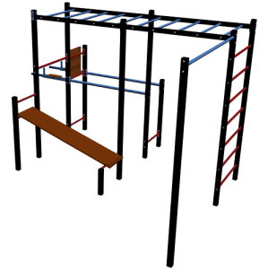 Уличный спортивный комплекс с двойными брусьями 13609 Sportout