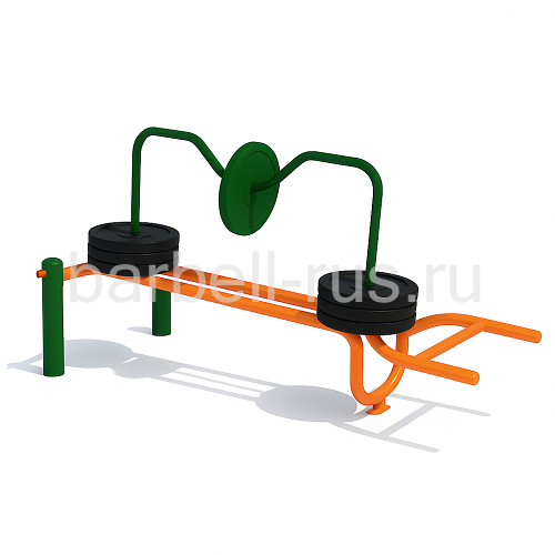 Уличный тренажер Становая тяга с изменяемой нагрузкой УТДИ-1153 Sportout