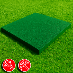 Резиновая плитка 100х100х1,5см зеленый яркий 13437 IronBull