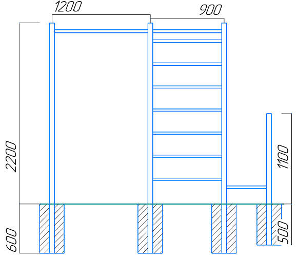 Уличный спортивный комплекс 13588 Sportout