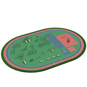 Площадка для сдачи ГТО 1395 кв.м ВФСК-5 Sportout