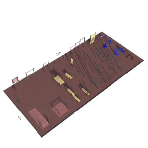 Площадка ГТО 312 кв.м ВФСК-6 Sportout