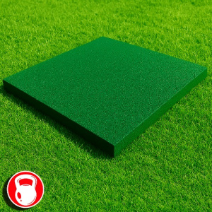 Резиновая плитка 100х100х3см зеленый яркий  13461 IronBull