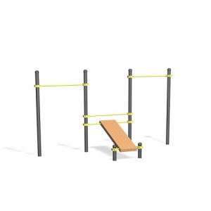 Уличный тренажер Скамья для пресса и перекладины S810 IronKing