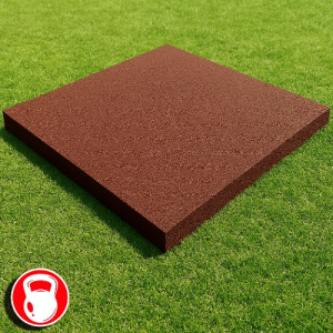 Резиновая плитка 100х100х2,5см коричневый 13456 IronBull