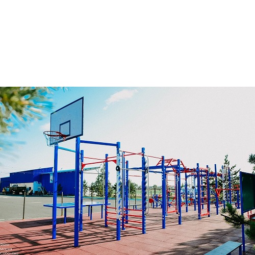 Уличный комплекс с баскетбольным кольцом для норм ГТО S6 IronKing