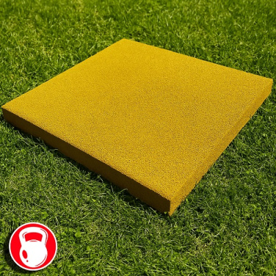 Резиновая плитка 100х100х2,5см ровное основание IronBull