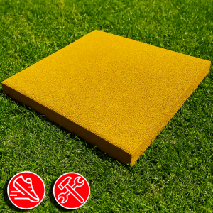 Резиновая плитка 100х100х1,5см желтый 13439 IronBull