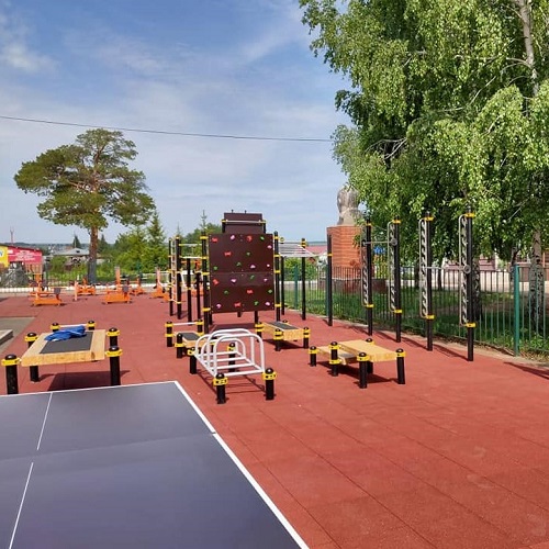 Большие брусья воркаут с упорами для отжиманий для норм ГТО S710 IronKing