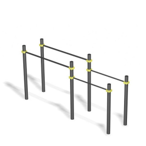 Уличный тренажер Брусья параллельные разноуровневые S83 IronKing