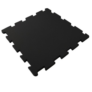 Резиновое плитка 97х97х1см Пазл черный 11041 IronBull