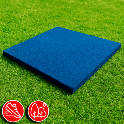 Резиновая плитка 100х100х2см ровное основание IronBull