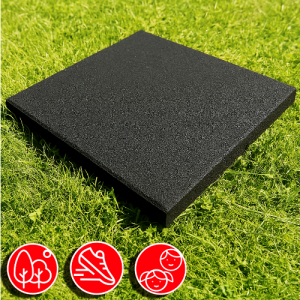 Резиновая плитка 50х50х4см черный 07738 IronBull