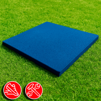 Резиновая плитка 100х100х1,5см ровное основание IronBull