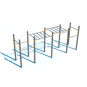 Рукоход двухуровневый с турниками УТДИ-122 Sportout