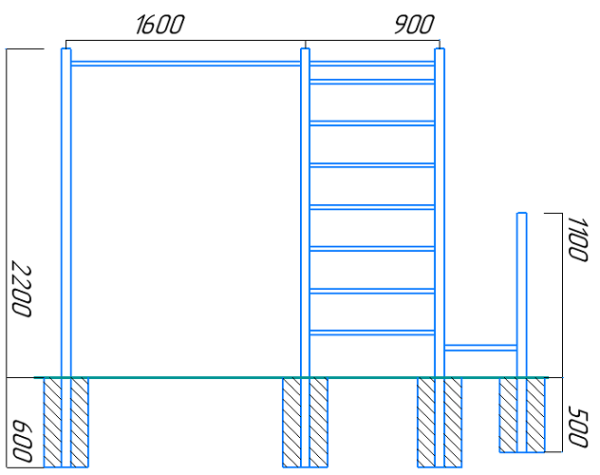 Уличный спортивный комплекс 13591 Sportout