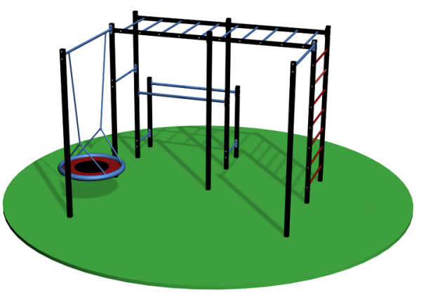 Уличный спортивный комплекс с качелей 13592 Sportout