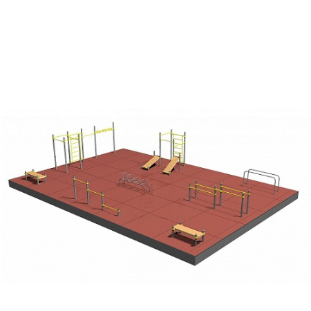 Уличная площадка 180кв.м воркаут S826