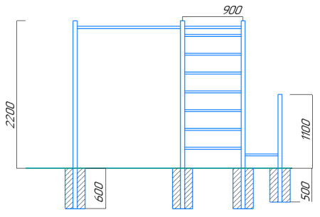 Уличный спортивный комплекс 13579 Sportout