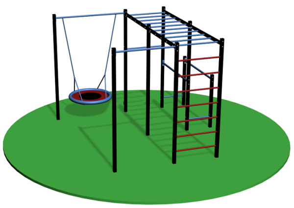 Уличный спортивный комплекс с качелей 13592 Sportout