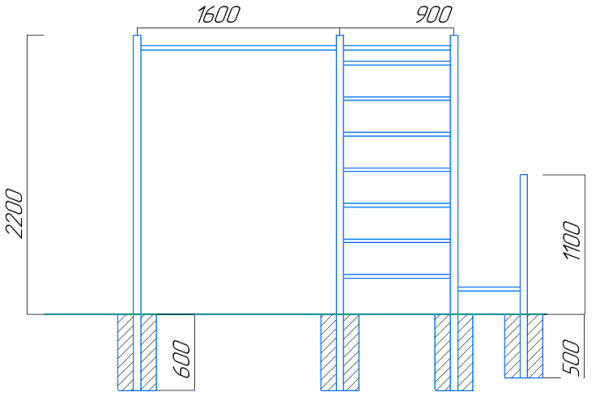 Уличный спортивный комплекс 13581 Sportout