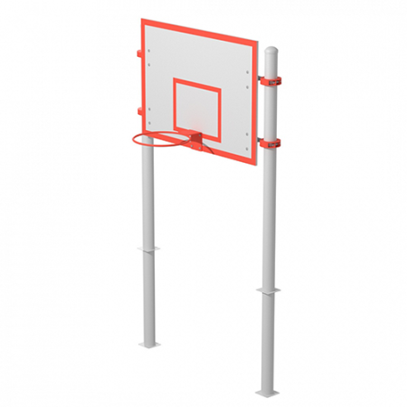 Баскетбольный щит с кольцом для норм ГТО S720 IronKing