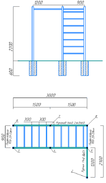 Уличный спортивный комплекс 13587 Sportout