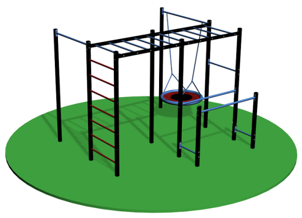 Уличный спортивный комплекс с качелей 13592 Sportout